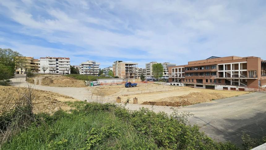  Lavori in corso per la nuova palestra scolastica dell'istituto De Giorgio di Lanciano 