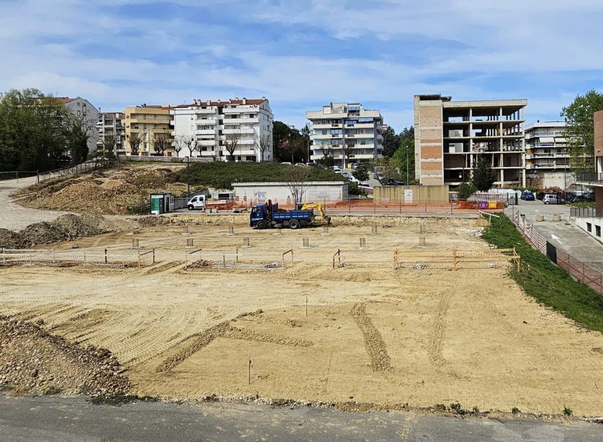  Lavori in corso per la nuova palestra scolastica dell'istituto De Giorgio di Lanciano 