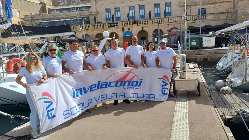 Gli allievi di "Invelaconoi" a Malta per un corso di vela d'altura