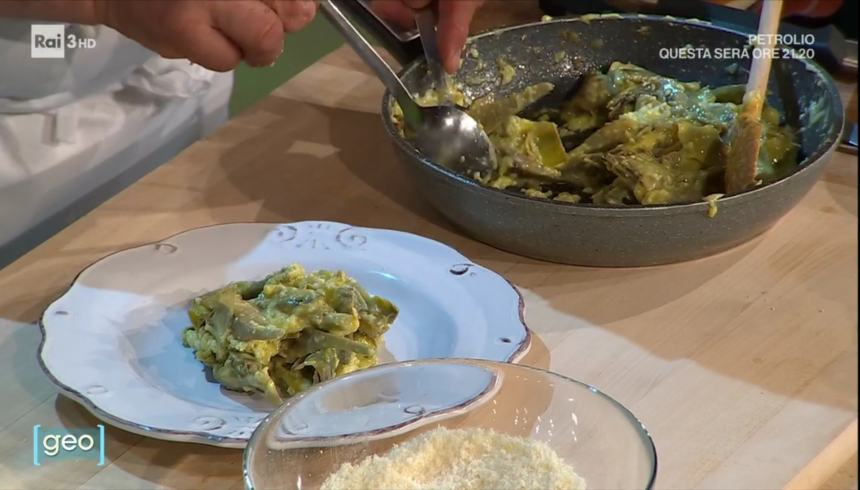 Il carciofo di Cupello protagonista di "Geo" con le ricette dello Chef stellato Giuseppe Tinari 