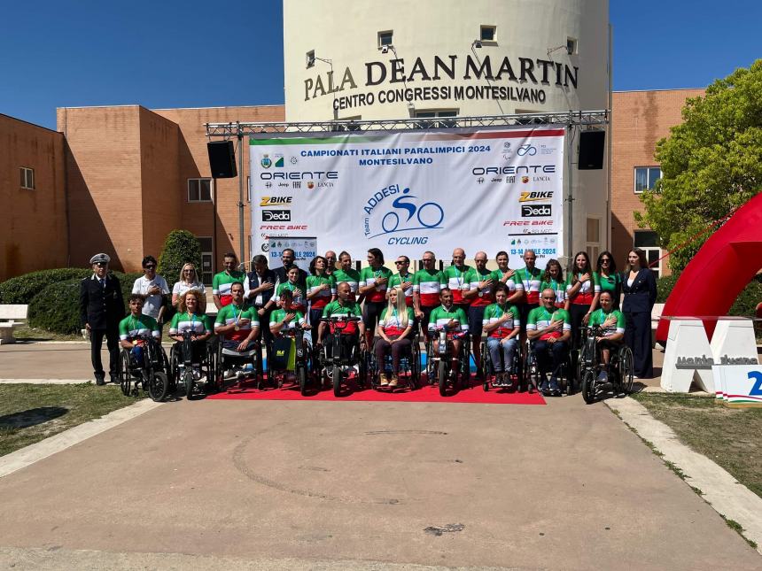 Campionati nazionali Paraciclismo: oltre 150 a Montesilvano