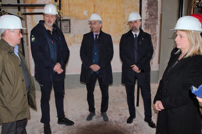 Restauro palazzi storici L'Aquila: visita di Marsilio nell'anniversario del terremoto