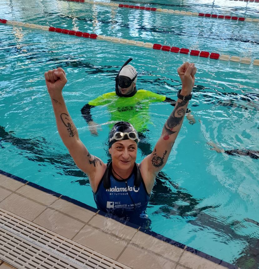 Apnea paralimpica: la lancianese Ilenia Colanero infrange 2 record del mondo