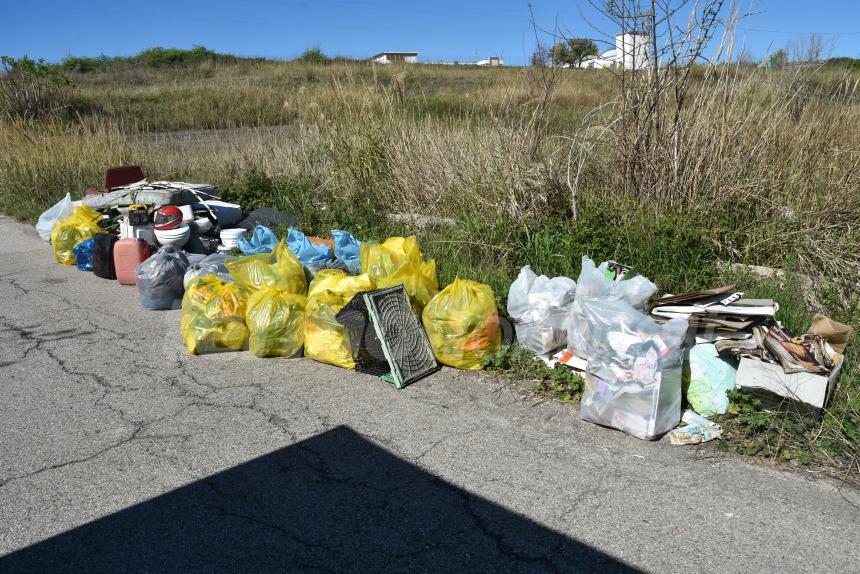 Giornata ecologica alla "Bufalara", si trova di tutto nei rifiuti abbandonati sul territorio