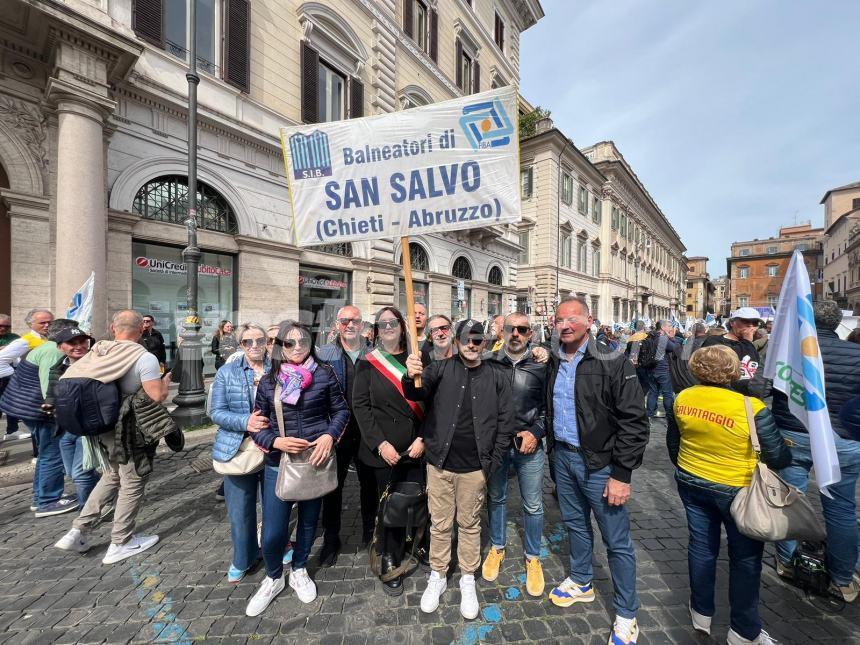 5mila balneari a Roma anche dal Vastese: "Si metta fine al caos in corso sulle concessioni"