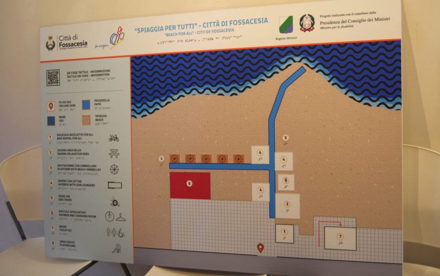 A Fossacesia mappe tattili per un turismo inclusivo