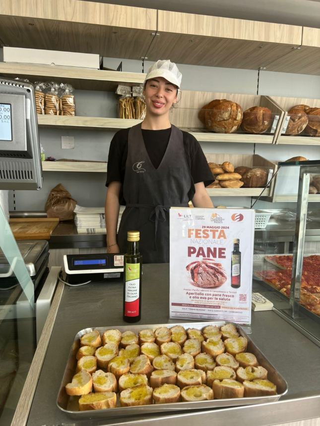 I volontari della Lilt partecipano alla festa del pane