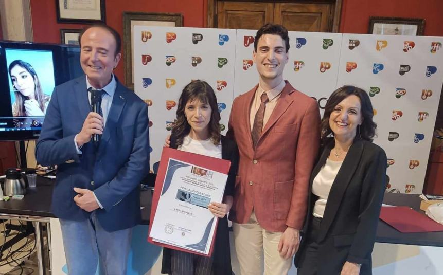 La premiazione di Laura D'Angelo a Pesaro