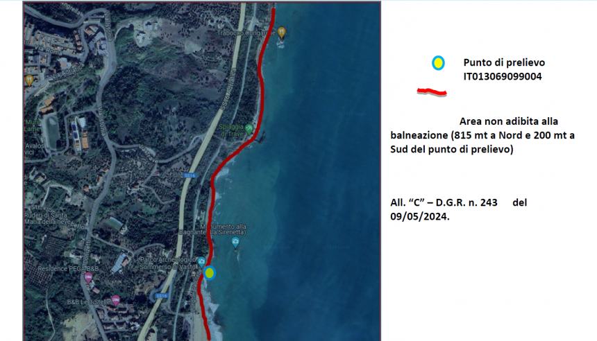 Scatta il divieto di balneazione alla Bagnante, al porto di Vasto alle foci del Lebba e del Sinello