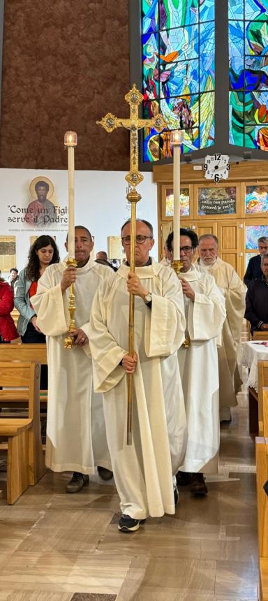 L'intronizzazione di San Timoteo alla festa parrocchiale del compatrono