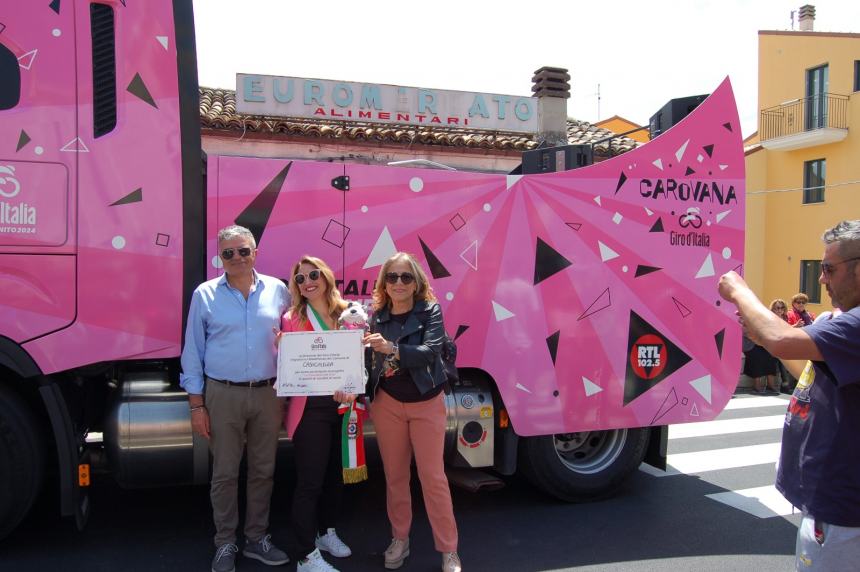 Carovana Rosa: Casacalenda migliore "stop" del Giro d'Italia 2024, che orgoglio