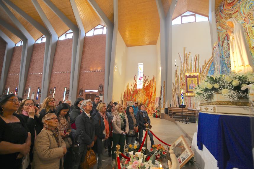 L'accoglienza della Madonna di Fatima all'Ultravolo di Rio Vivo