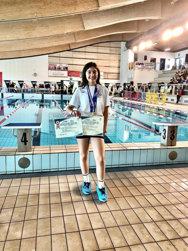 Due vittorie per Gaia Grazia Verardi ai campionati italiani giovanili di nuoto paralimpico