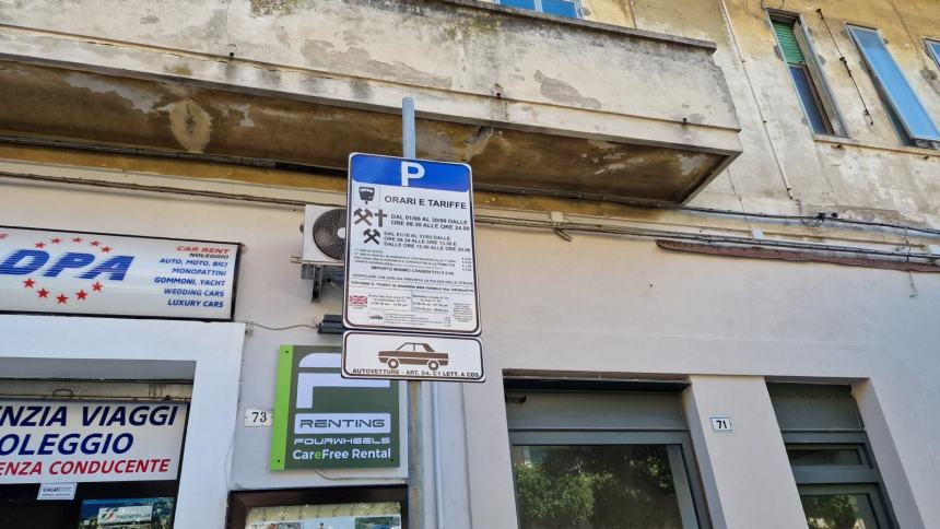 La segnaletica in Corso Umberto