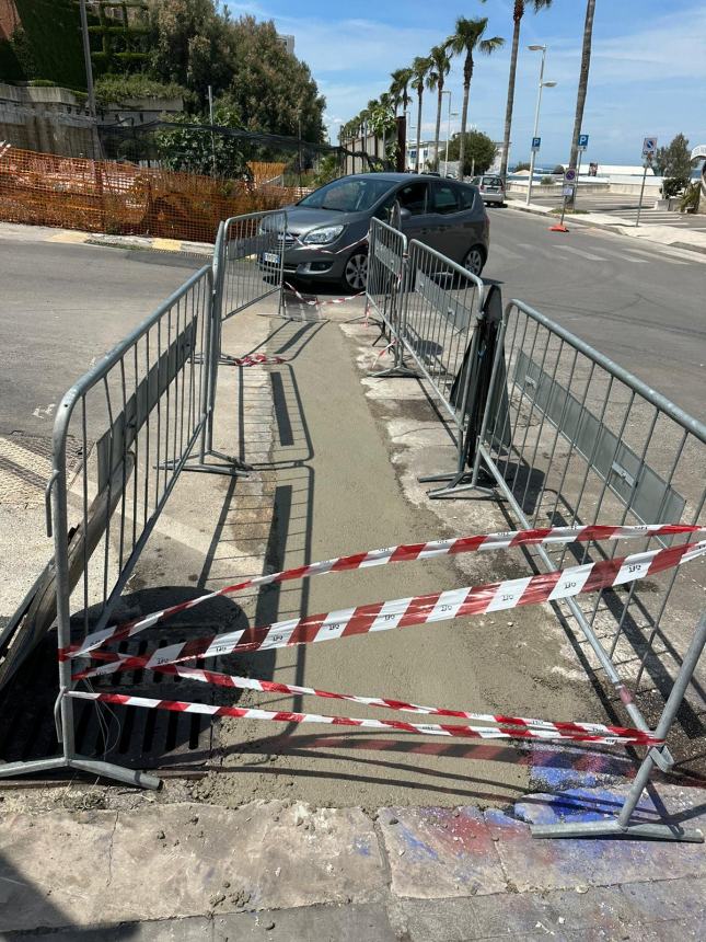 Lavori in corso prima del Giro d'Italia