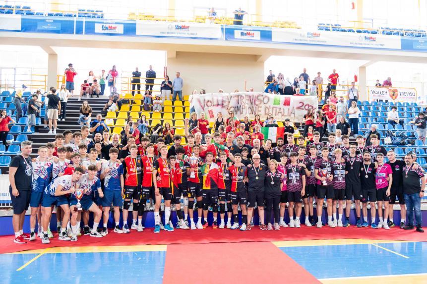 Nazionali under 17 di Lanciano,  Volley Treviso conquista lo scudetto 