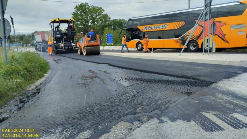 Terminati i lavori di rifacimento del manto stradale a Vasto Nord