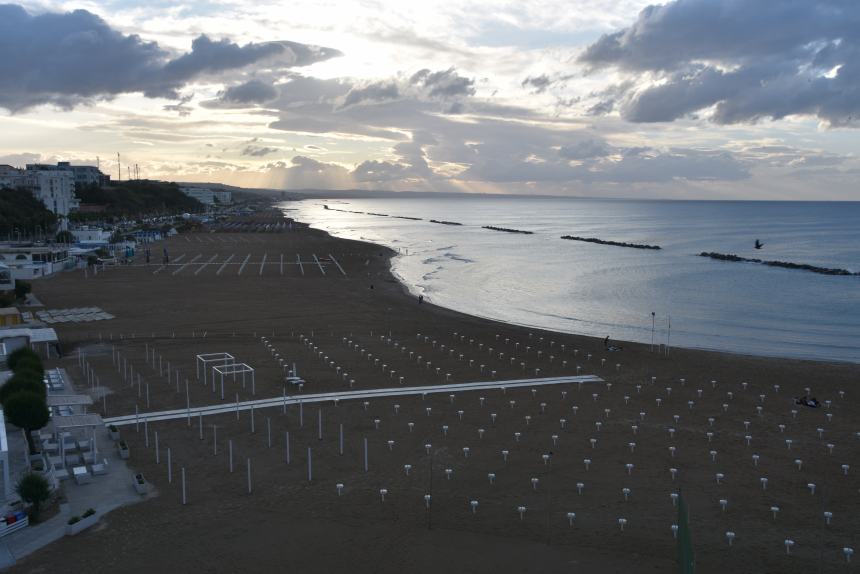 Tramonti sul mare di maggio a Termoli