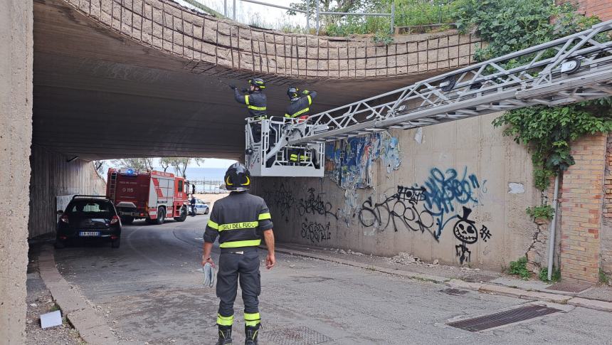 Intervento di messa in sicurezza in via Oliviero (Pozzo Dolce)