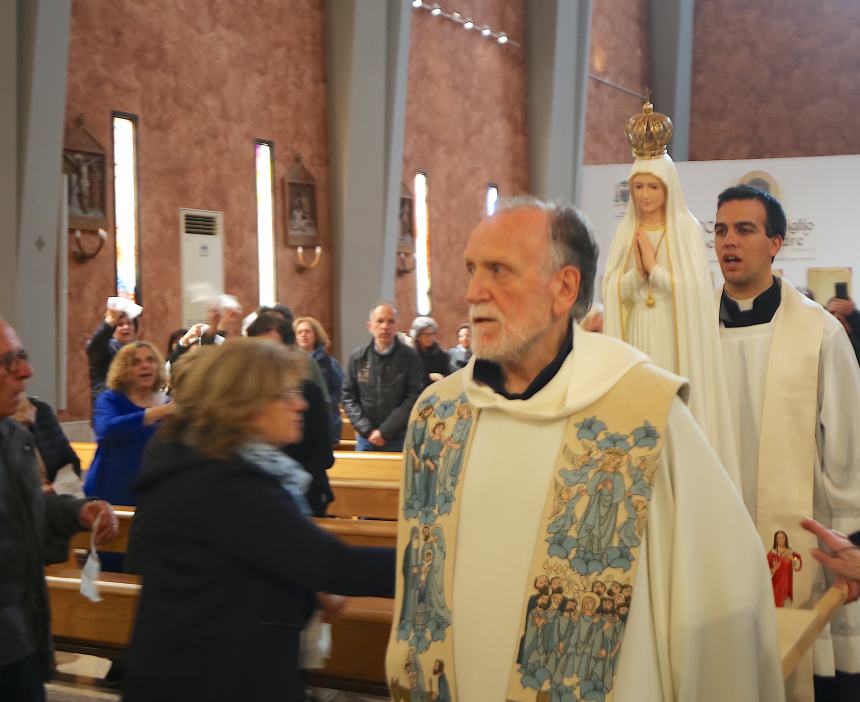 L'accoglienza della Madonna di Fatima all'Ultravolo di Rio Vivo