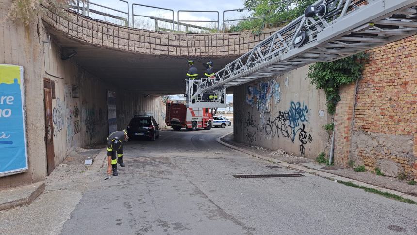 Intervento di messa in sicurezza in via Oliviero (Pozzo Dolce)