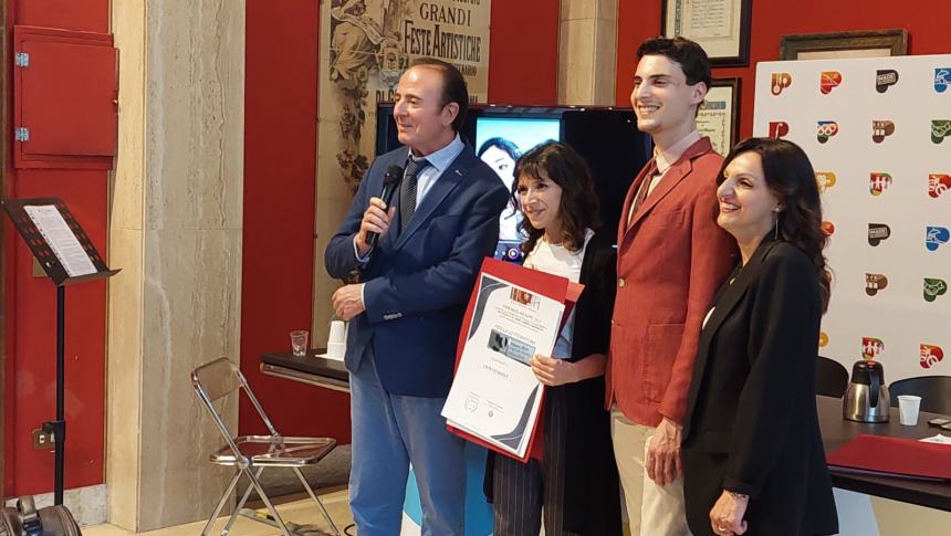 La premiazione di Laura D'Angelo a Pesaro