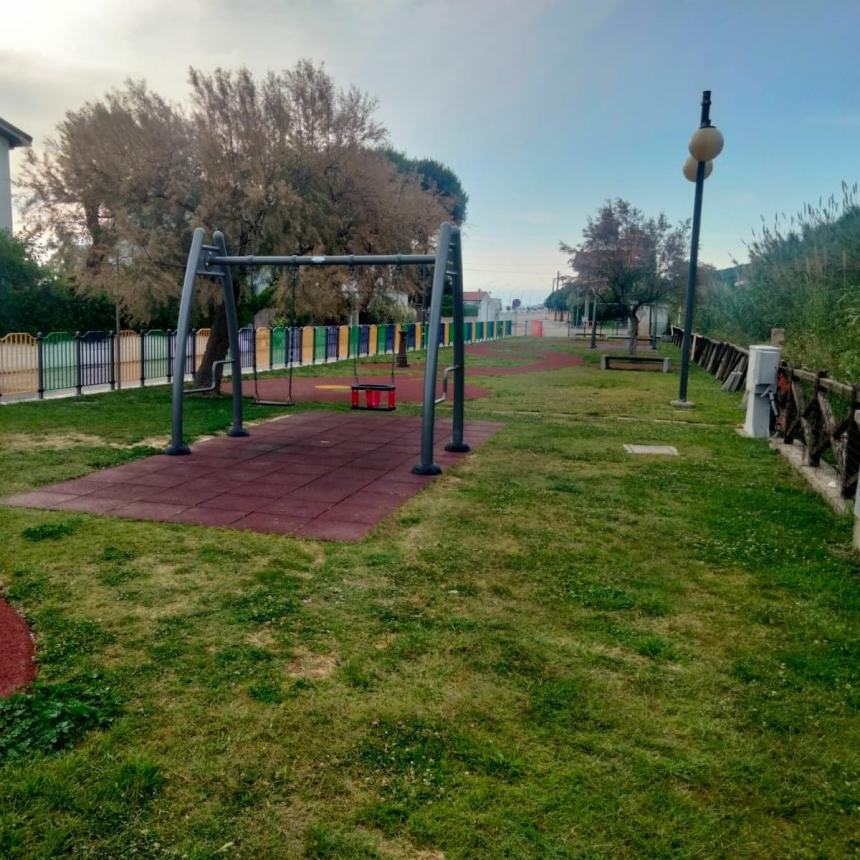 Terminati i lavori al Parco Giochi di Borgata Marina a Torino di Sangro