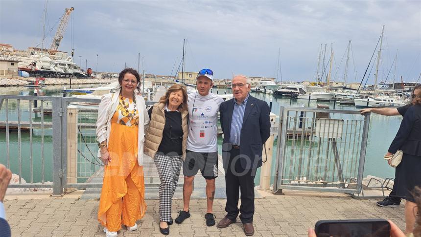 Alessandro Gattafoni al porto turistico di Termoli 