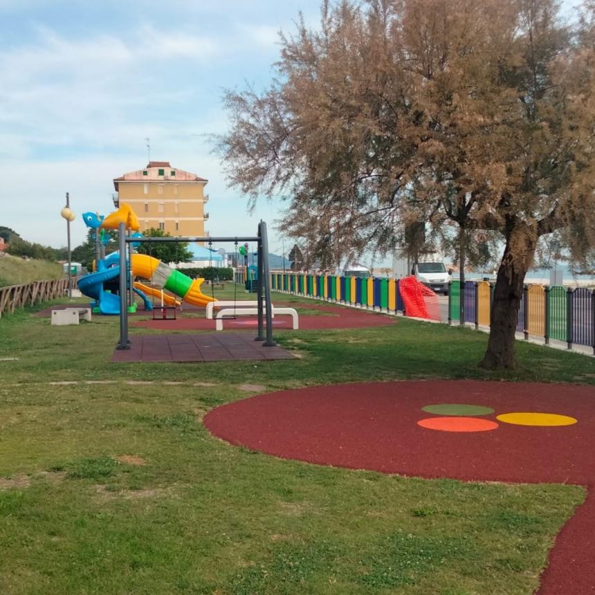 Terminati i lavori al Parco Giochi di Borgata Marina a Torino di Sangro