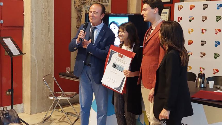 La premiazione di Laura D'Angelo a Pesaro