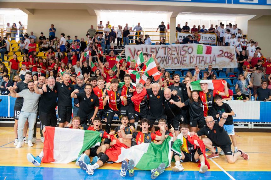 Nazionali under 17 di Lanciano,  Volley Treviso conquista lo scudetto 