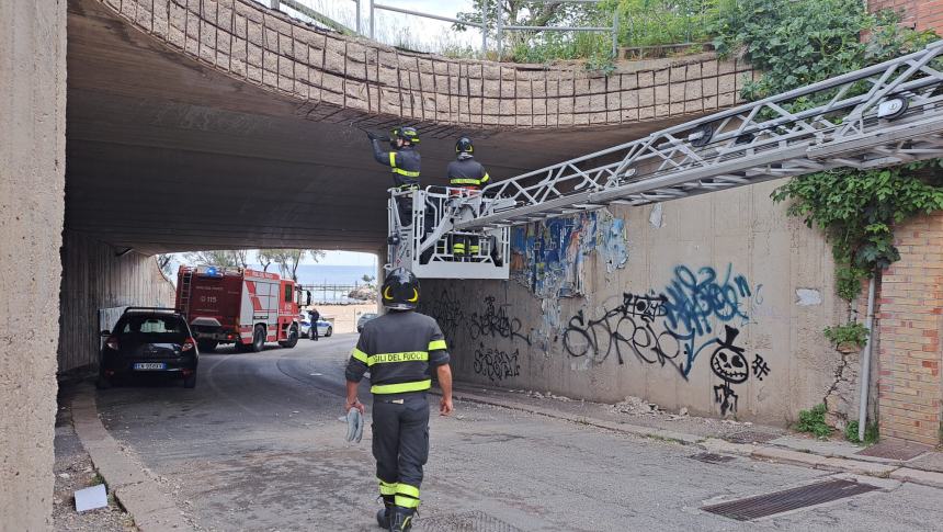 Intervento di messa in sicurezza in via Oliviero (Pozzo Dolce)