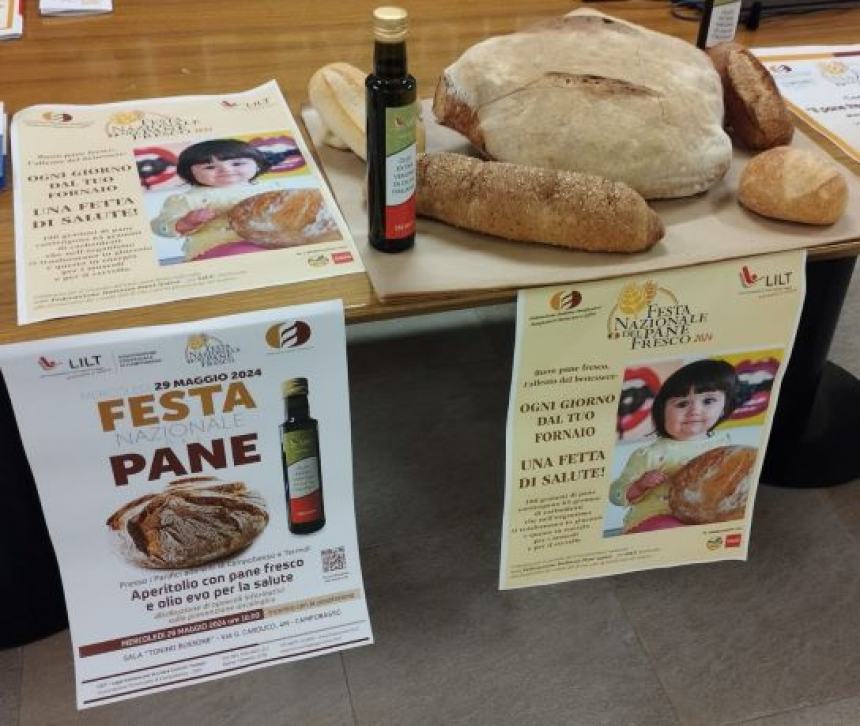 I volontari della Lilt partecipano alla festa del pane