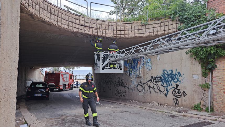 Intervento di messa in sicurezza in via Oliviero (Pozzo Dolce)