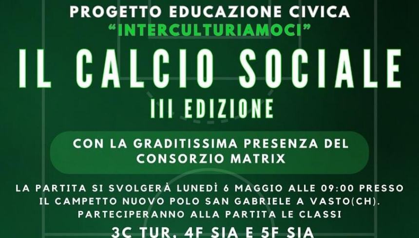 “Interculturiamoci”, i ragazzi del Palizzi impegnati nella partita di calcio sociale