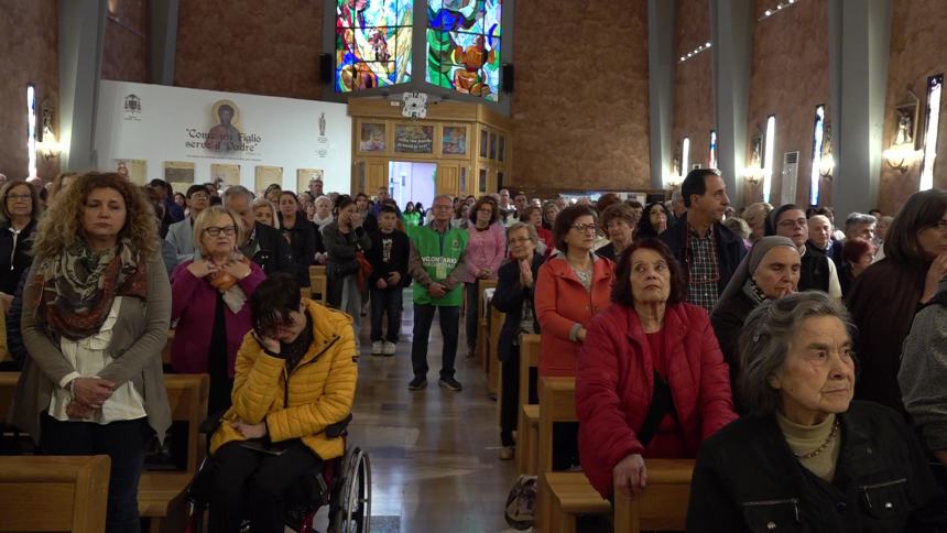 Don Antonio Coluccia alla chiesa di San Timoteo