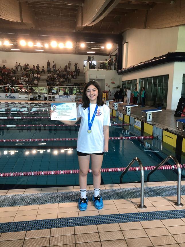 Due vittorie per Gaia Grazia Verardi ai campionati italiani giovanili di nuoto paralimpico