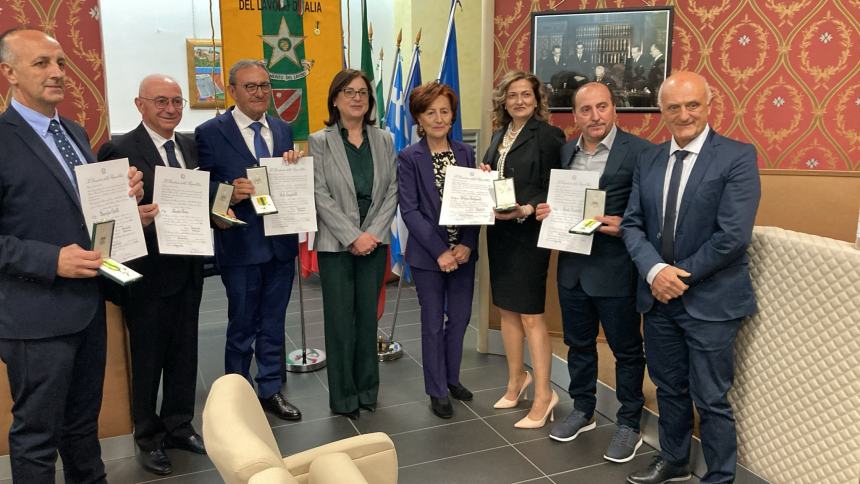 Stelle al merito del lavoro, premiati due cittadini di Campomarino