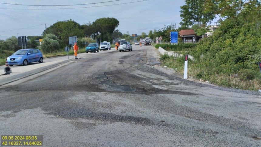 Terminati i lavori di rifacimento del manto stradale a Vasto Nord