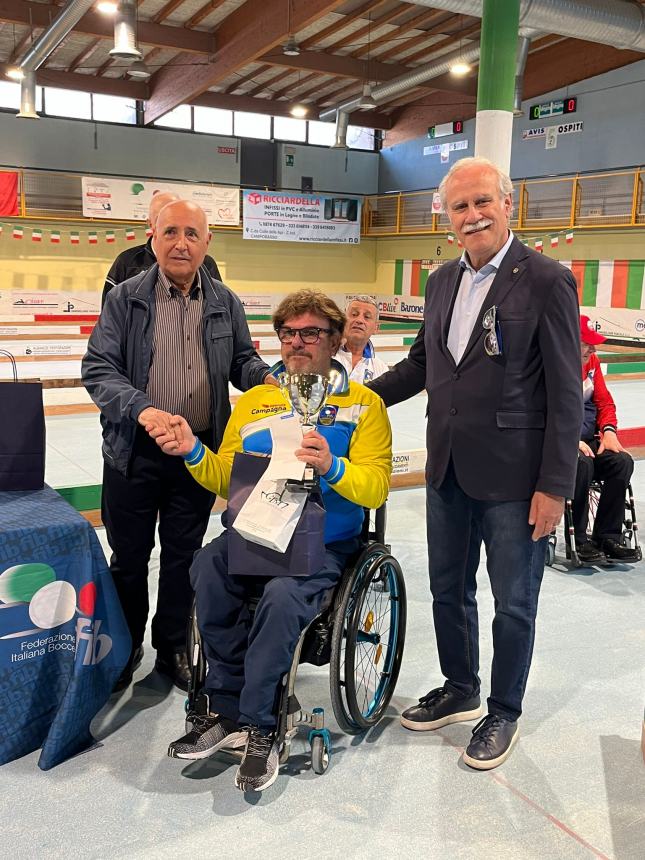 «Bocciamo l'indifferenza», la gara nazionale arride a un atleta bergamasco