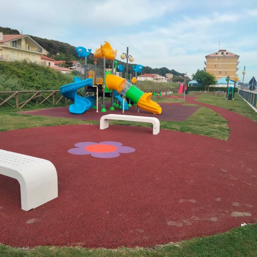 Terminati i lavori al Parco Giochi di Borgata Marina a Torino di Sangro