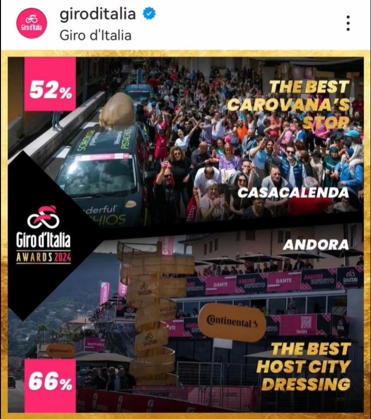 Carovana Rosa: Casacalenda migliore "stop" del Giro d'Italia 2024, che orgoglio