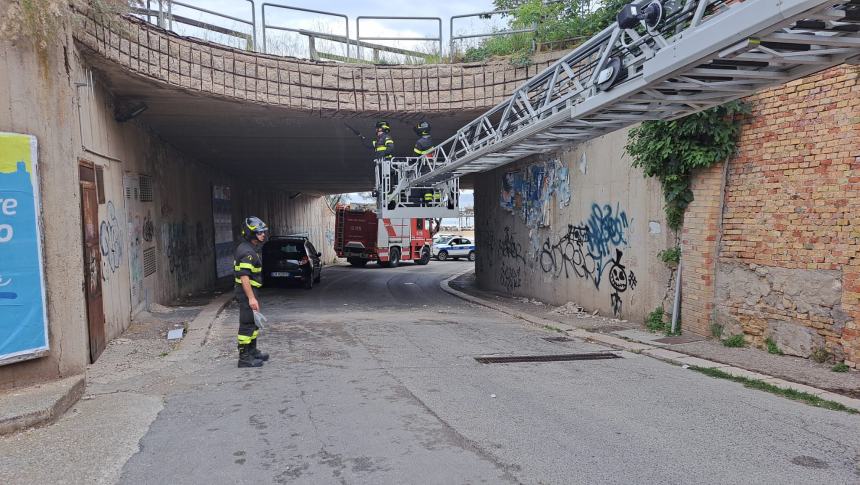 Intervento di messa in sicurezza in via Oliviero (Pozzo Dolce)