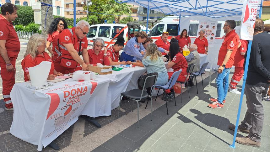 L'iniziativa della Croce rossa a Termoli 