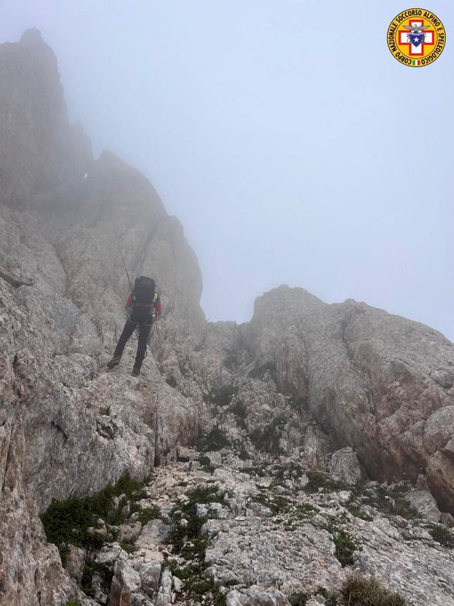 Soccorse 8 persone sul massiccio del Gran Sasso: “Prestate  attenzione ai bollettini meteo”