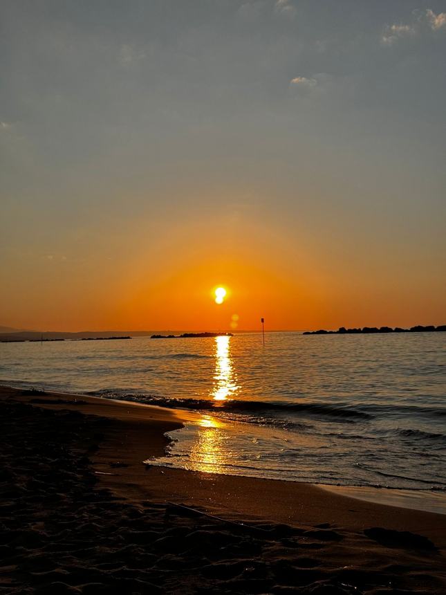 La bellezza del tramonto sul mare