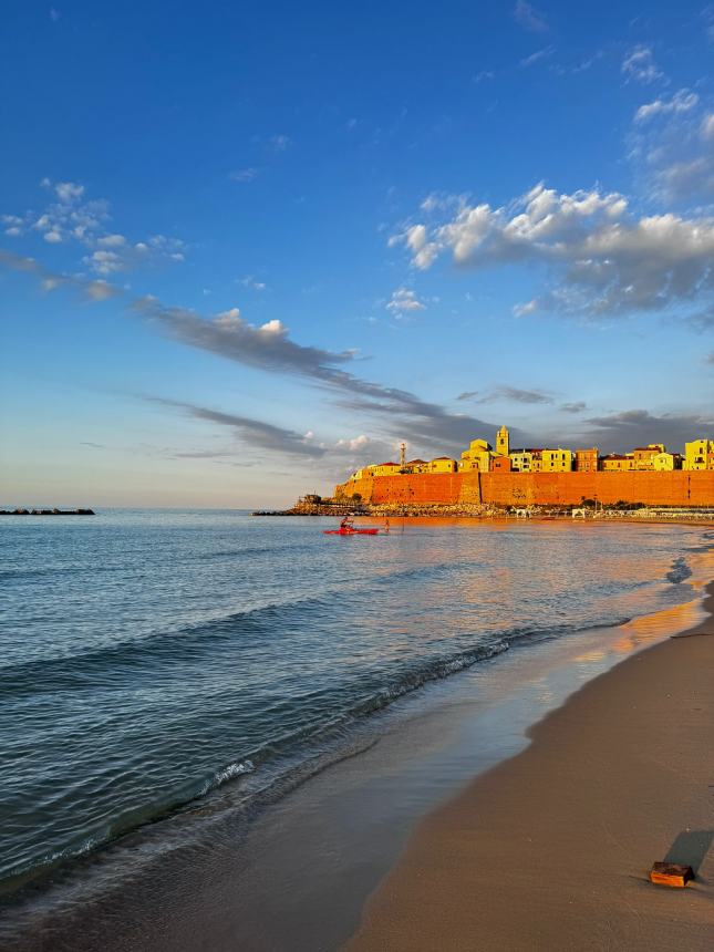 La bellezza del tramonto sul mare