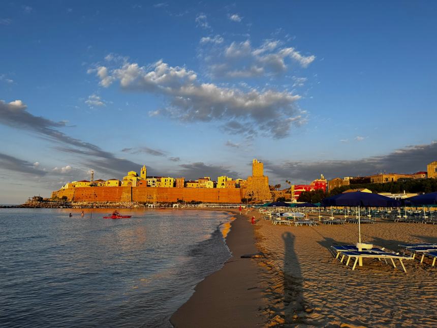 La bellezza del tramonto sul mare