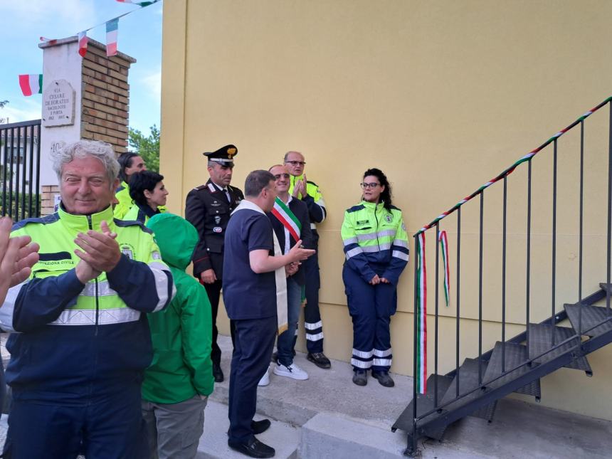 Taglio del nastro a Furci per la sede di protezione civile: "I volontari potranno incontrarsi e pianificare" 