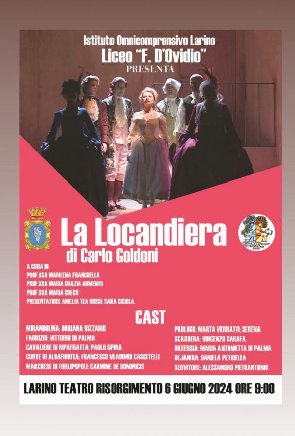 "La Locandiera": in scena i ragazzi del liceo D'Ovidio al Risorgimento